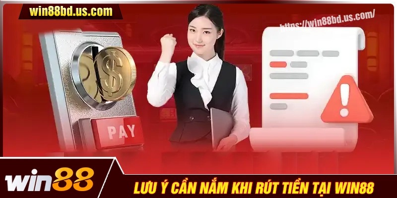 Những lưu ý quan trọng khi rút tiền Win88
